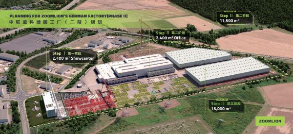 深耕歐洲拓展全球產業版圖 中聯重科德國工廠二期項目奠基(圖2)